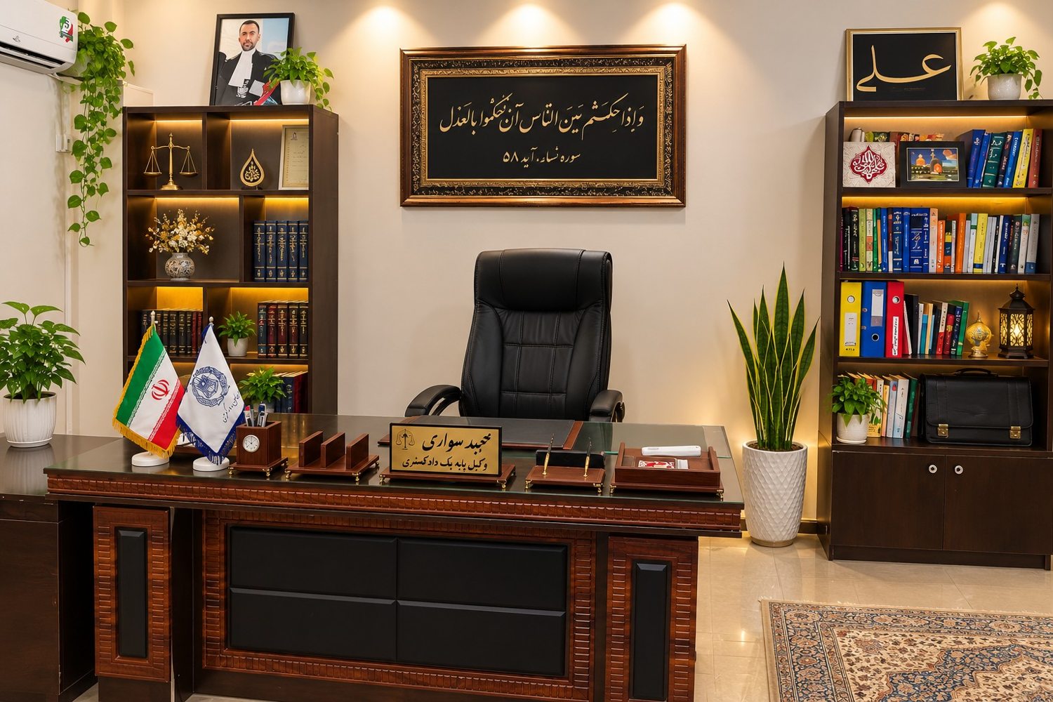 فضای دفتر وکالت مجید سواری